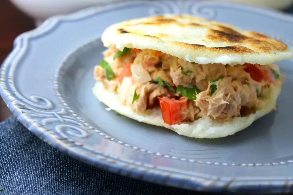 Receta de arepa de pescado