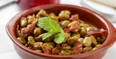 Habas con jamón