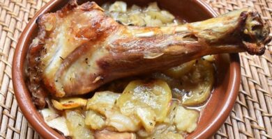 Cordero asado