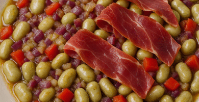 Habas con jamón