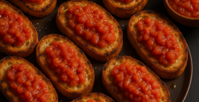 Pan con tomate