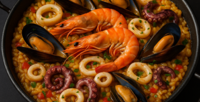 Paella de marisco