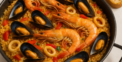 Paella de mariscos