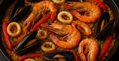 Paella de mariscos