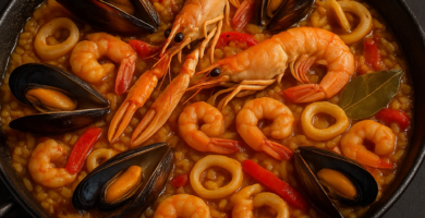 Paella de mariscos