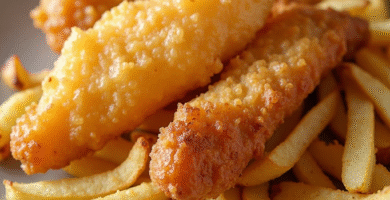 Pescado y patatas fritas