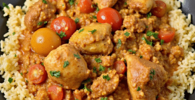 Arroz con pollo a la chorrera