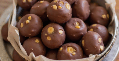 Buckeyes de chocolate y mantequilla de maní