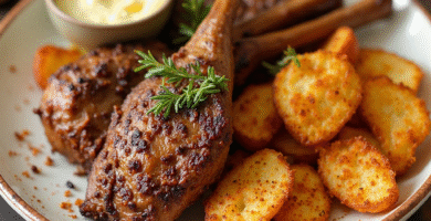 Cordero lechal asado