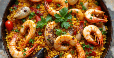 Paella de mariscos